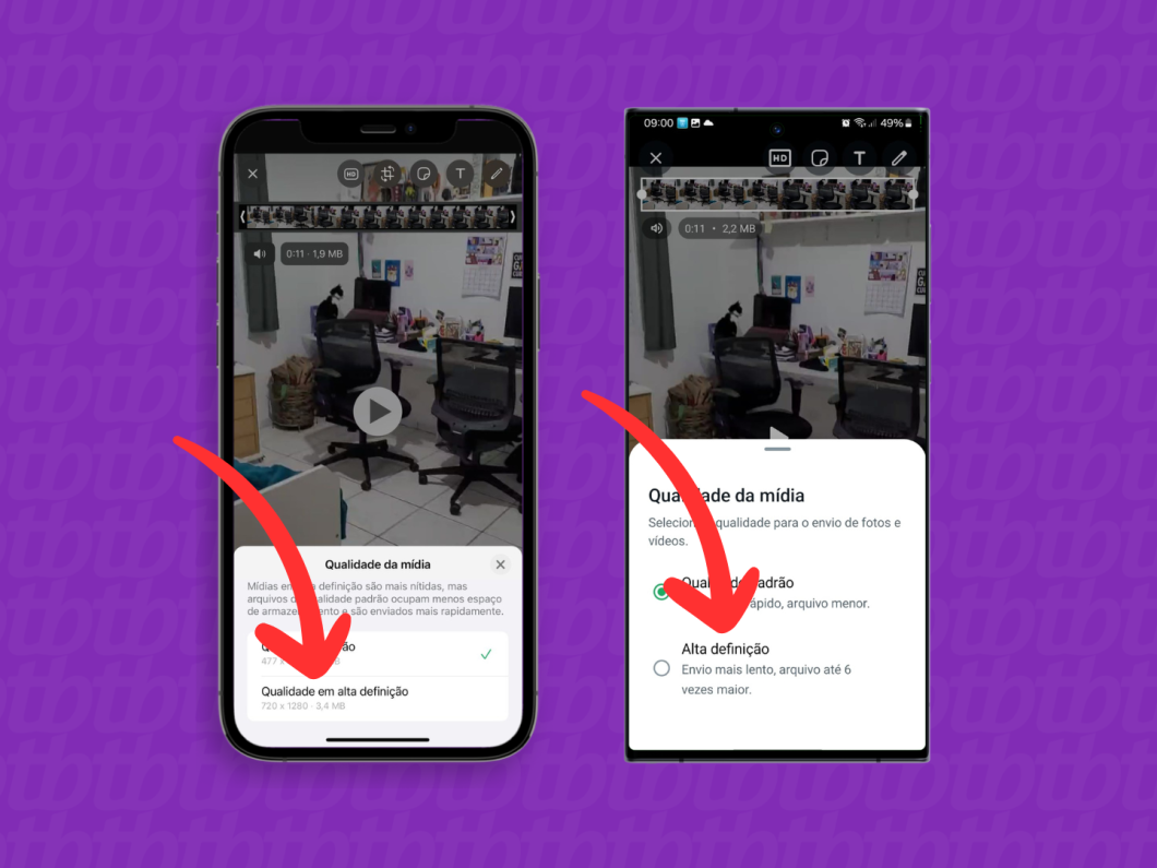 Como enviar vídeos e fotos grandes no WhatsApp sem perder qualidade